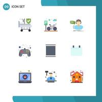 9 Creative Icons Modern Signs and Symbols of gallery game faq controller help Editable Vector Design Elements