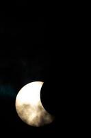 vista del eclipse lunar foto
