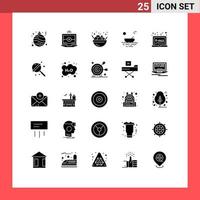 25 Creative Icons Modern Signs and Symbols of formula board fruit salad learning river Editable Vector Design Elements