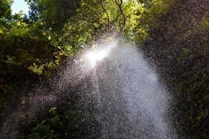 Natural waterfall splash photo