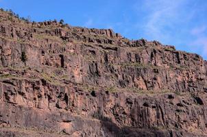 paisaje rocoso en las islas canarias foto