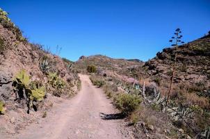 Rocky landscape on the Canary Islands photo