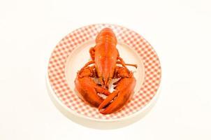 Lobster on plate photo