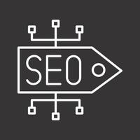 icono de vector de etiqueta seo