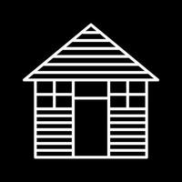 Wood Cabin Vector Icon