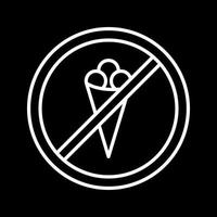 No Icecream Vector Icon