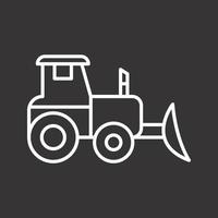 Industrial Tractor Vector Icon