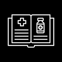 icono de vector de libro médico