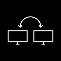 icono de vector de sistemas conectados únicos