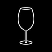 icono de vector de copa de vino