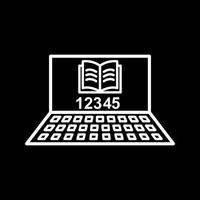 Unique Online Study Vector Icon