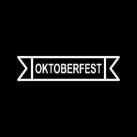 icono de vector de banner de oktoberfest