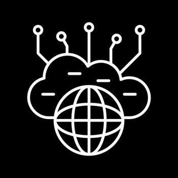 Computing Cloud Vector Icon