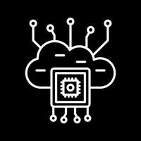 icono de vector de computación en la nube