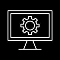 Monitor Screen Vector Icon