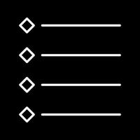 Unique Bulleted list Vector Icon
