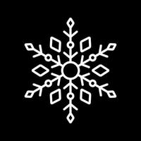 icono de vector de copo de nieve