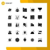 25 Creative Icons Modern Signs and Symbols of e cart tourist buy graph Editable Vector Design Elements