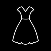 icono de vector de vestido de mujer