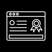 Online Certificate Vector Icon