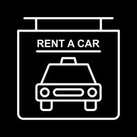 Rent a Car Vector Icon