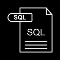 icono de vector de sql