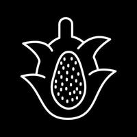 icono de vector de fruta de dragón