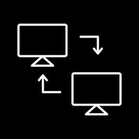 icono de vector de sistemas compartidos