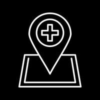 Location hospital Vector Icon