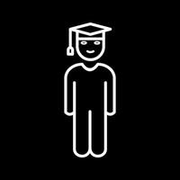 Unique Student Standing Vector Icon