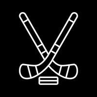 icono de vector de hockey sobre hielo