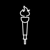 Museum Torch Vector Icon