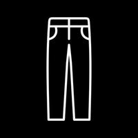 icono de vector de pantalones de hombre