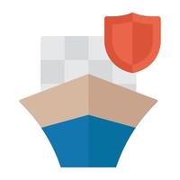 Trendy Shipment Security vector