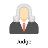 Trendy Judge Concepts vector