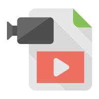 Trendy Video File vector