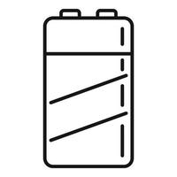 Power battery icon outline vector. Full energy vector