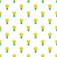 Light bulb with sprout pattern, cartoon style vector