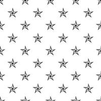 Five pointed star pattern, simple style vector