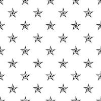 Five pointed star pattern, simple style vector