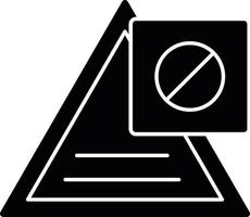Avoid Glyph Icon vector