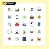 25 iconos creativos, signos y símbolos modernos de posiciones financieras de comunicación, intercambio de monedas, elementos de diseño vectorial editables vector