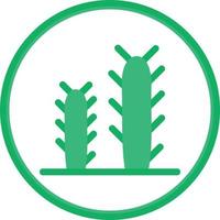 icono lleno de cactus vector