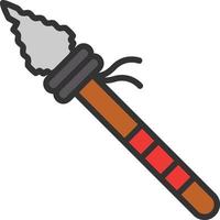 Spear Vector Icon Design