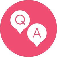 Question and Answer Vector Icon Design