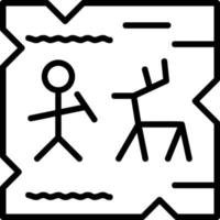 Cave Painting Vector Icon Design