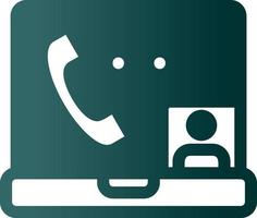 Video Call Vector Icon Design