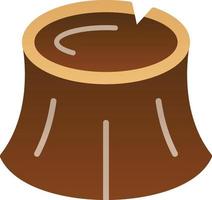 Woodstump Vector Icon Design