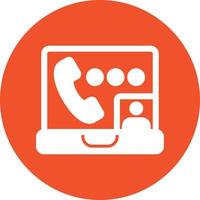 Video Call Vector Icon Design