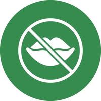 No Speak Vector Icon Design